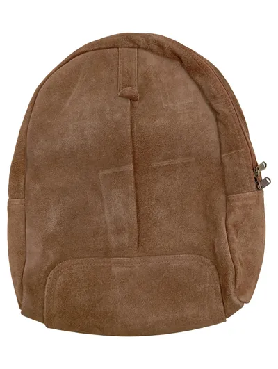 LOBERON Wildleder Umhängetasche Braun Casual 33x38 cm Damen Schultertasche