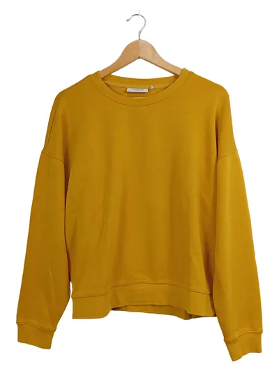 MSCH Copenhagen Damen Pullover Gelb Gr. MxL Casual Langarm