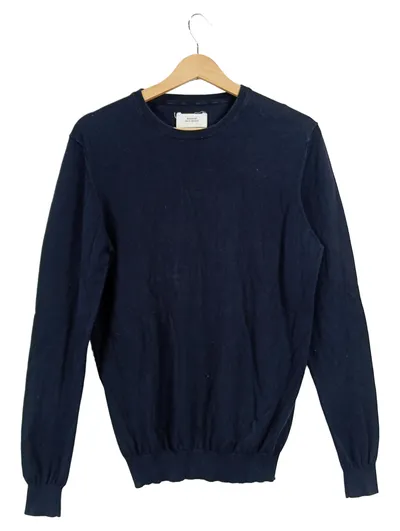 PAUL ROSEN Pullover Herren Gr. S Blau Casual Langarm