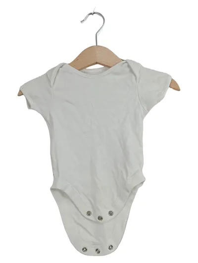 George Baby Body Kurzarm Weiß Baumwolle Gr. 3-6 Monate Kinder