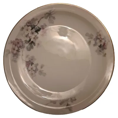 Thomas Bavaria Kuchenteller Porzellan Blumenmuster Goldrand Vintage