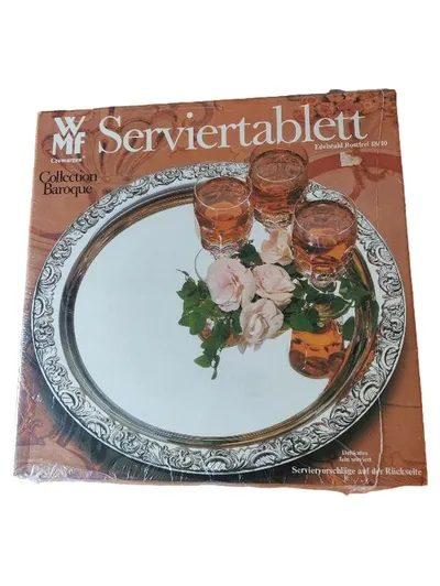 WMF Serviertablett Collection Baroque Edelstahl 18/10 Cromargan rund 31cm