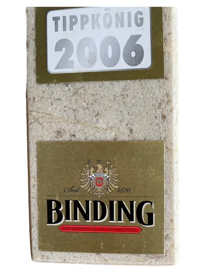 Binding Tippkönig 2006 Fußball Pokal Trophäe Silber 24cm