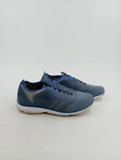 Geox Herren Sneaker low Gr. 39 Blau Casual Freizeitschuh