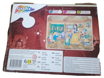 Grafix Fairytale Snow White Puzzle 45 Teile Schneewittchen Kinderpuzzle