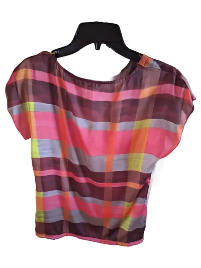 Geisha Damen Bluse Gr. 36/S kariert bunt Tunika Sommer leicht