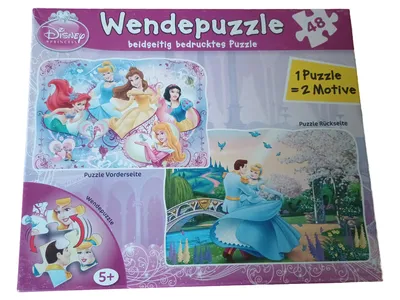 Disney Princess Wendepuzzle 48 Teile beidseitig bedruckt ab 5 Jahre