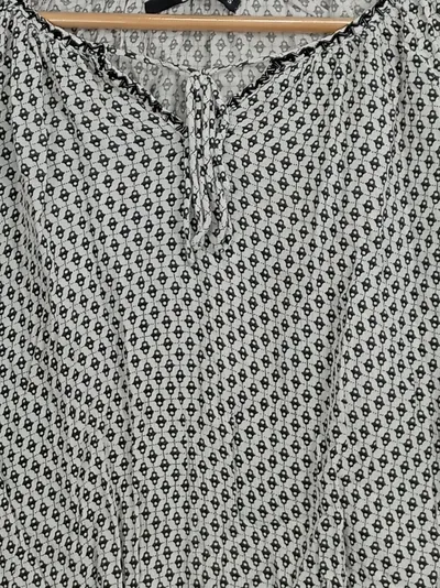 LTB Damen Bluse S Mehrfarbig Grafisches Muster Casual Langarm