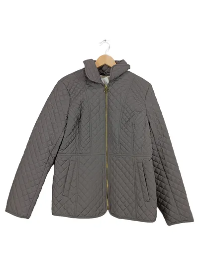 Michael Kors Damen Steppjacke Grau Gr. 40/L Gesteppt Casual
