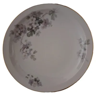 Thomas Bavaria Porzellan Essteller Blumenmuster Goldrand Vintage