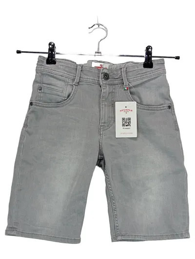 Vingino Jeans Shorts Kinder Gr. 152 Grau Denim Bermuda Jungen