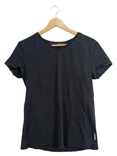 BENCH. Damen T-Shirt Basic Schwarz Gr. 38 New York City Brooklyn