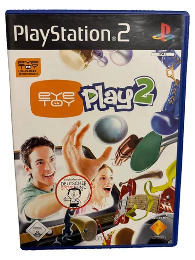 Sony EyeToy Play 2 PS2 Spiel Sport Kamera Party Bewegung