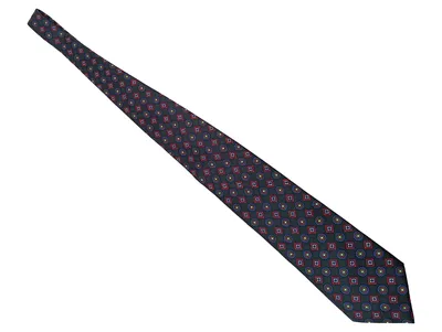 CANDA Herren Krawatte Seide Business Mehrfarbig Geometrisch gemustert 143cm