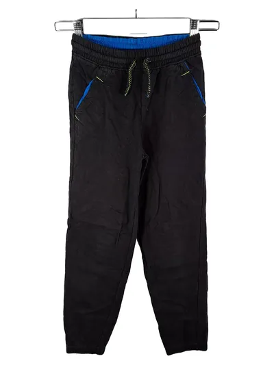 RODEO Kinder Jogginghose Gr. 134 Schwarz Baumwolle Freizeit Sportlich