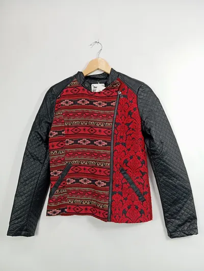 Desigual Damen Steppjacke Gr. 36 S Mehrfarbig Modern