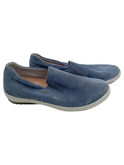 Legero Damen Slipper Gr. 37 Blau Casual Wildleder Gore-Tex Bequemschuh