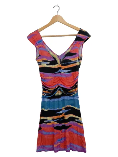 Miss Bikini Luxe Sommerkleid Damen Gr. S/36 Mehrfarbig Abstrakt