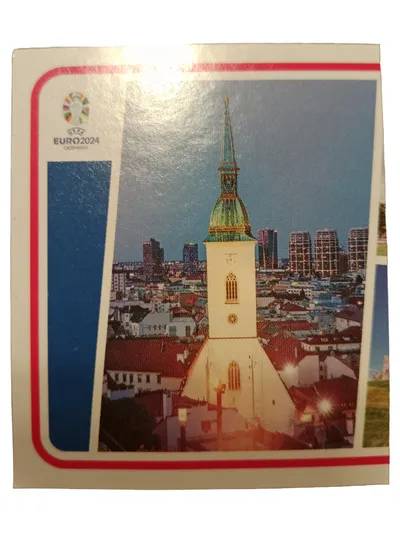 Topps Sammelkarte Städte Blau UEFA EURO 2024 Sticker Slowakei