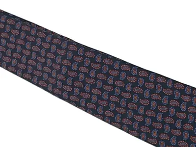 Edsor Herren Krawatte Blau Paisley Seide Business