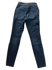 CAMBIO Damen Jeans Slim Fit Hose Blau Gr. W24 L30 Rippstrick Casual 2