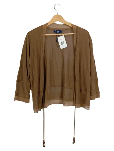 Kapalua Damen Strickjacke Cardigan Braun Gr. L 42 Viskose