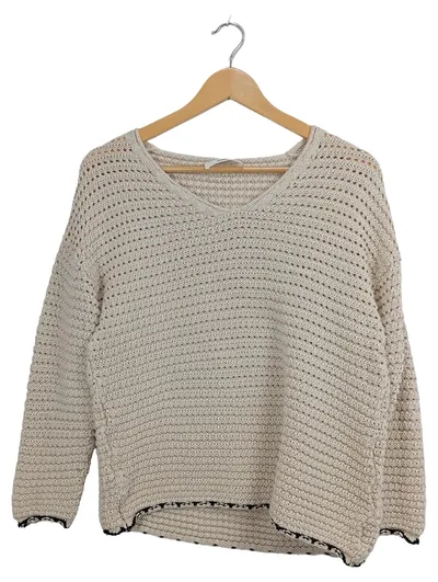 Guido Maria Kretschmer Damen Strickpullover Beige Gr. 34/XS Casual