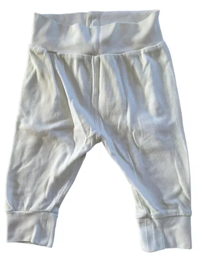 hessnatur Jogginghose Baby Gr. 80 Weiß 100% Baumwolle Freizeit Schlupfhose