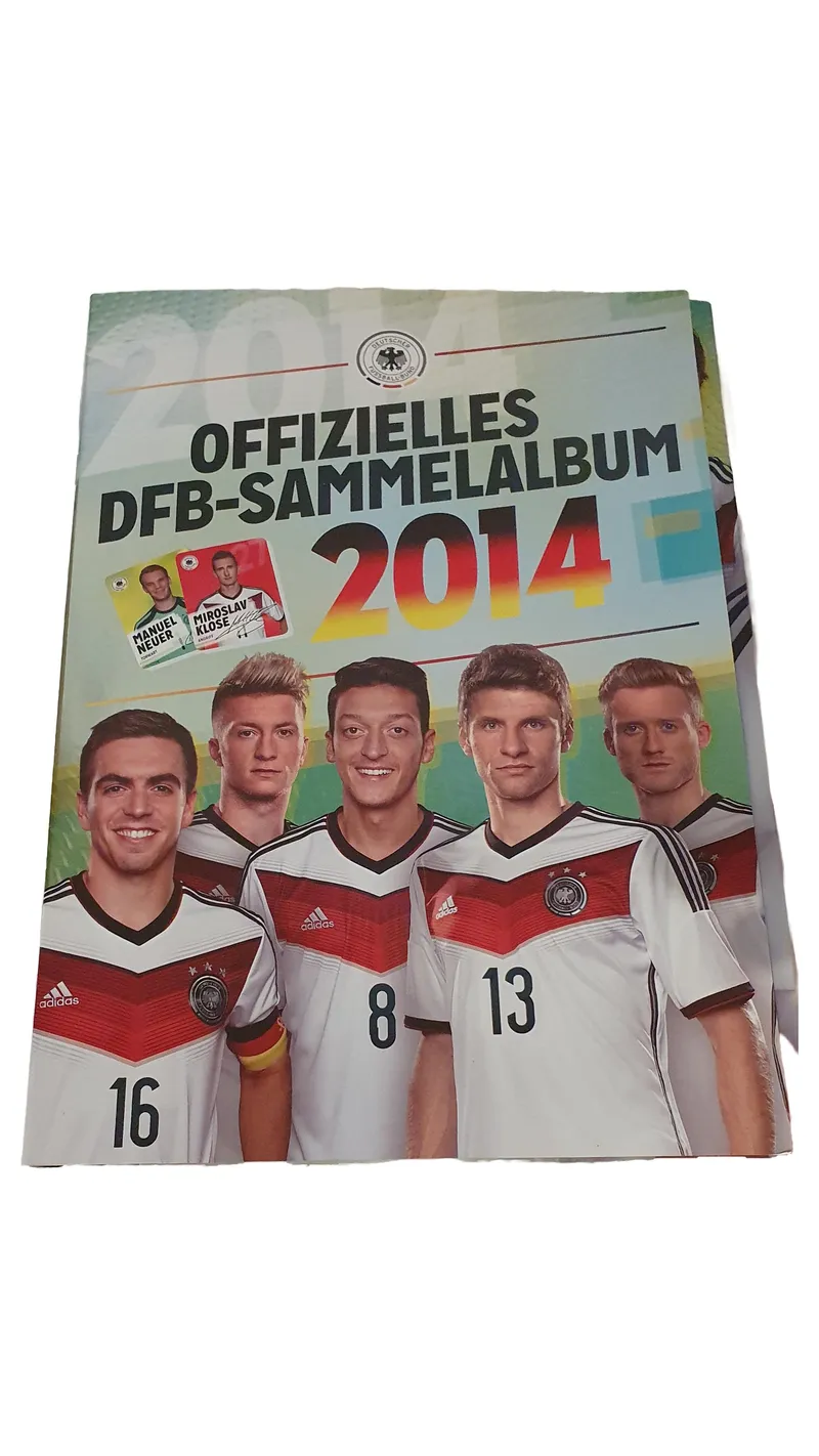 Offizielles DFB-Sammelalbum 2014 Stickerbuch Fußball WM Deutschland 1