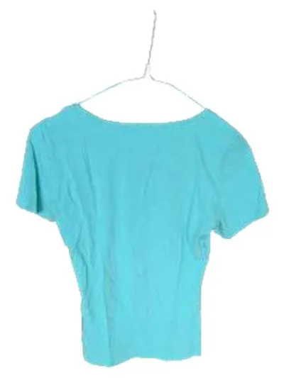 Marc O'Polo Damen T-Shirt Gr. XS Türkis Basic Organic Baumwolle