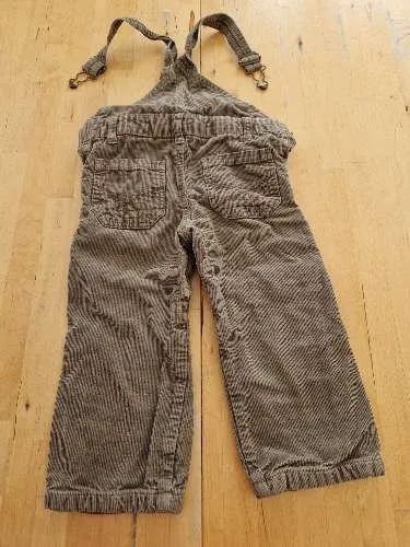Impidimpi Cord Latzhose Kinder Gr. 92 Beige Baumwolle Baby