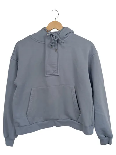 About You Damen Kapuzenpullover Hoodie Gr. 36/S Blau Casual