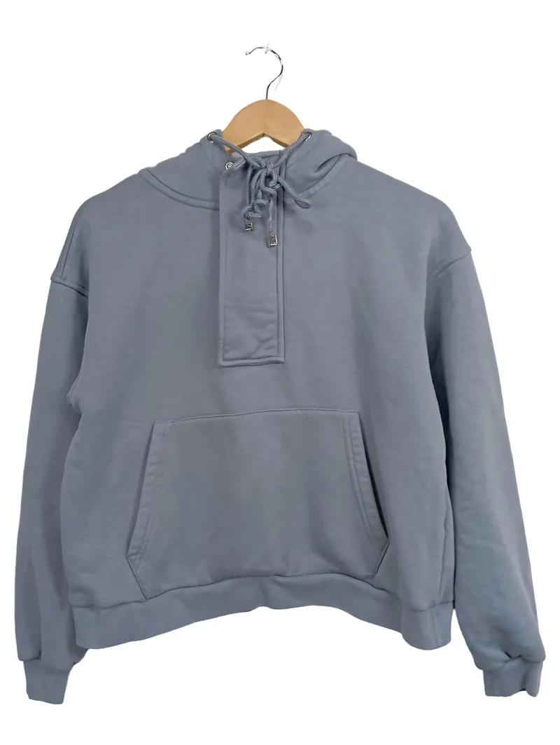About You Damen Kapuzenpullover Hoodie Gr. 36/S Blau Casual 1