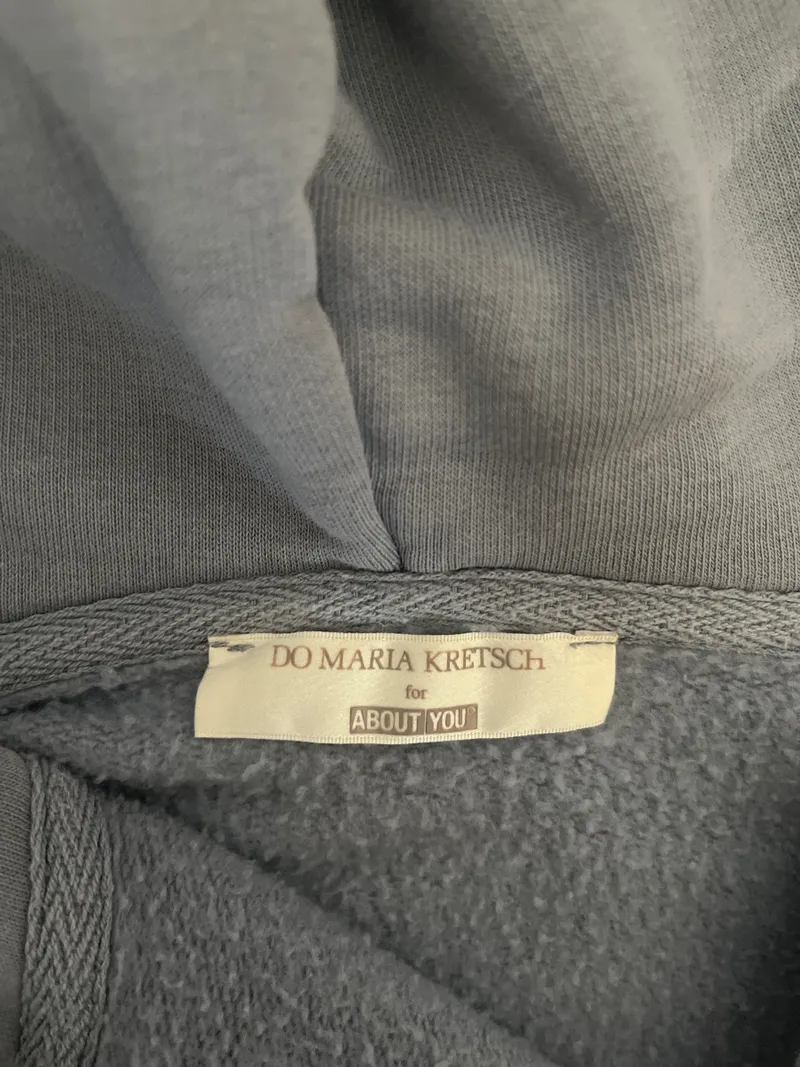 About You Damen Kapuzenpullover Hoodie Gr. 36/S Blau Casual 4