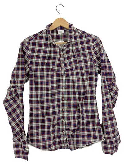 Caliban Damen Hemdbluse kariert Langarm Baumwolle Mehrfarbig Gr. 46
