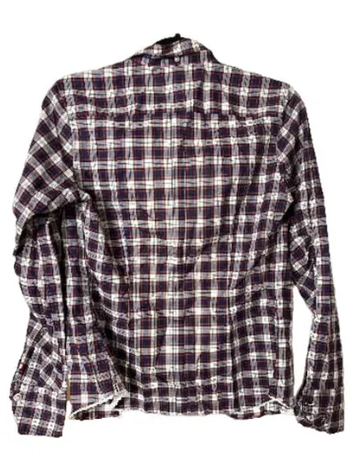 Caliban Damen Hemdbluse kariert Langarm Baumwolle Mehrfarbig Gr. 46