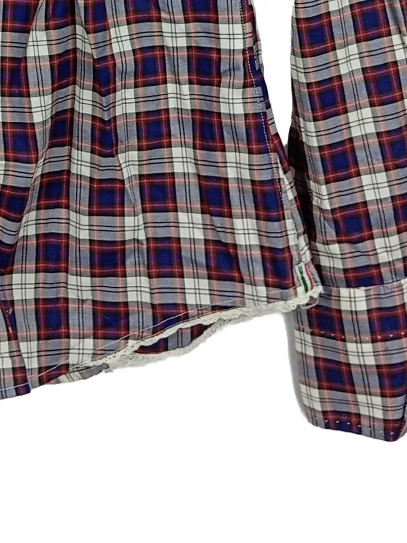 Caliban Damen Hemdbluse kariert Langarm Baumwolle Mehrfarbig Gr. 46 6