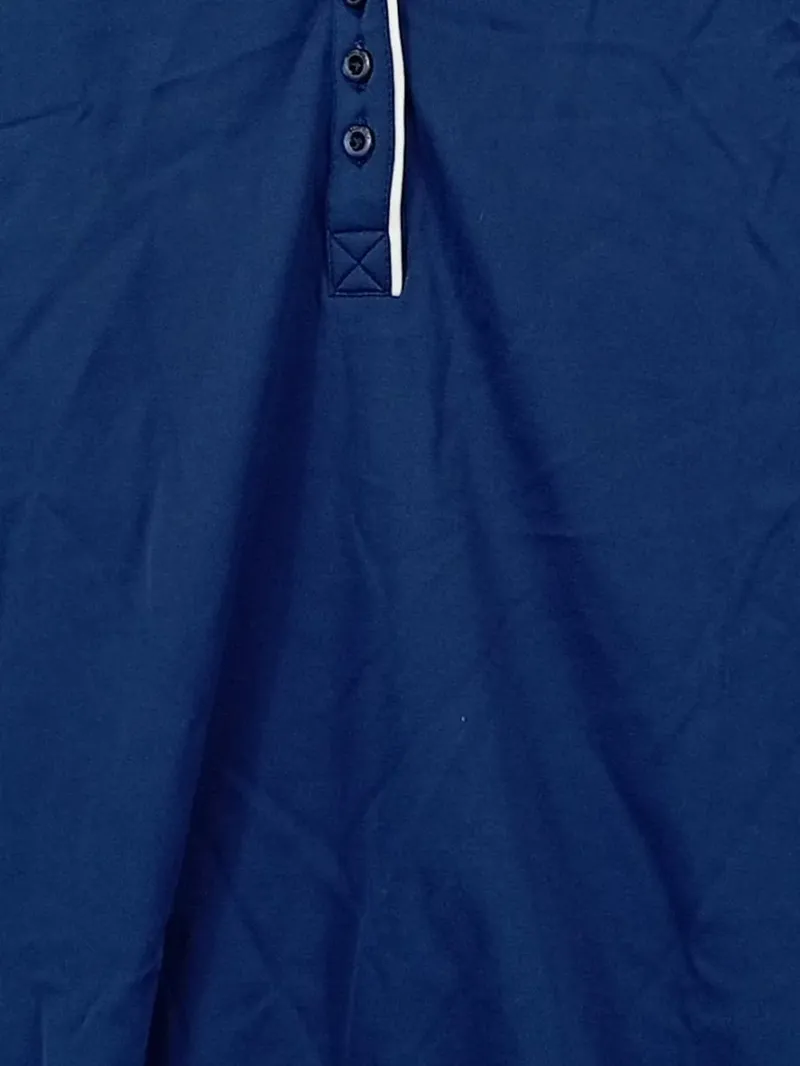 BRAX Golf Damen Poloshirt Ärmellos Blau Gr. XL 44 Sportlich Uni 3
