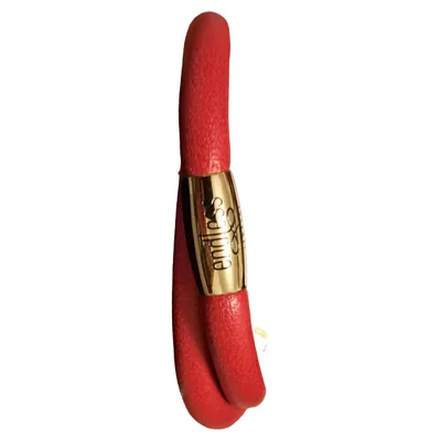 Endless Damen Armband Leder Rot Modern mit Anhänger 39cm