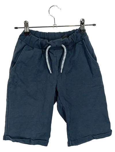 NAME IT Kinder Shorts Gr. 140 Blau Freizeit Wolle Jogginghose