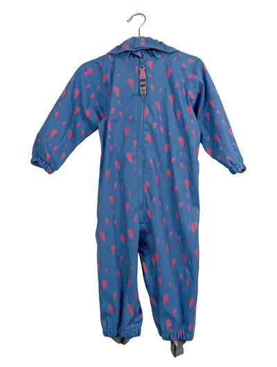 racoon Schneeanzug Gr. 86 Blau Outdoor Kinder Overall Kapuze Polyurethan