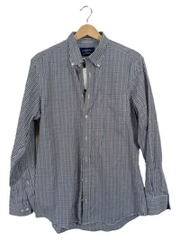 Charles Tyrwhitt Herren Business Hemd kariert Gr. M Langarm Blau 1