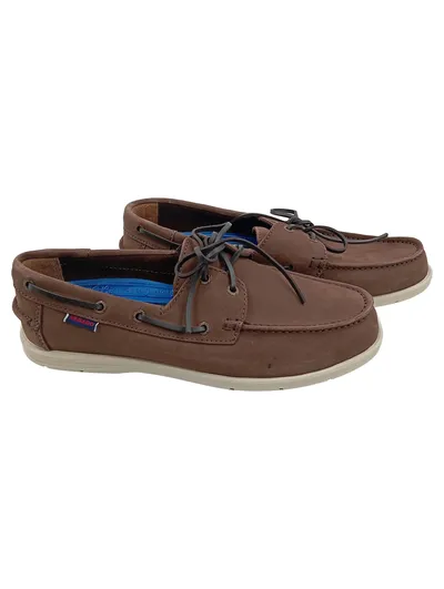 Sebago Herren Bootsschuhe Schnürschuhe Gr. 43.5 Braun Maritim