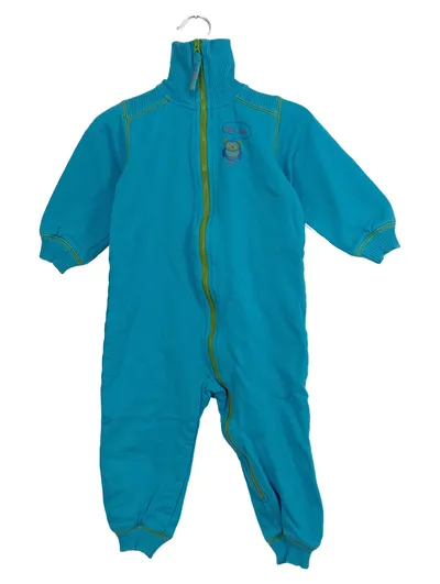 Lindex Kinder Schlafanzug Strampler Gr. 86 Türkis Komfortabel Tiermotiv