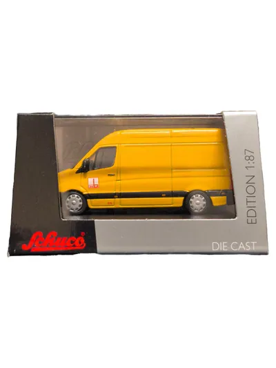 Schuco Sprinter Modellauto Transporter Gelb 1:87 Die Cast
