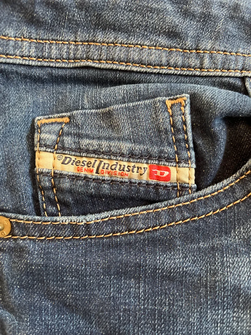 Diesel Herren Jeans Regular Fit W31 L30 Blau Denim Hose Baumwolle 5