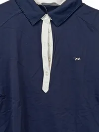 BRAX Golf Damen Poloshirt Ärmellos XXL Blau Navy Weiß Sportlich 3