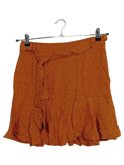 LeGer Damen Hosenrock Gr. 38 M Braun Punkte Schleife Feminin Viskose