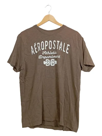 Aéropostale Athletic Department T-Shirt Herren Braun Gr. 50/L Baumwolle