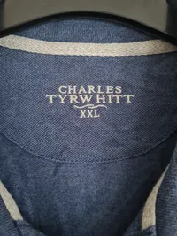 Charles Tyrwhitt Herren Poloshirt Langarm Blau XXL Casual Baumwolle 2